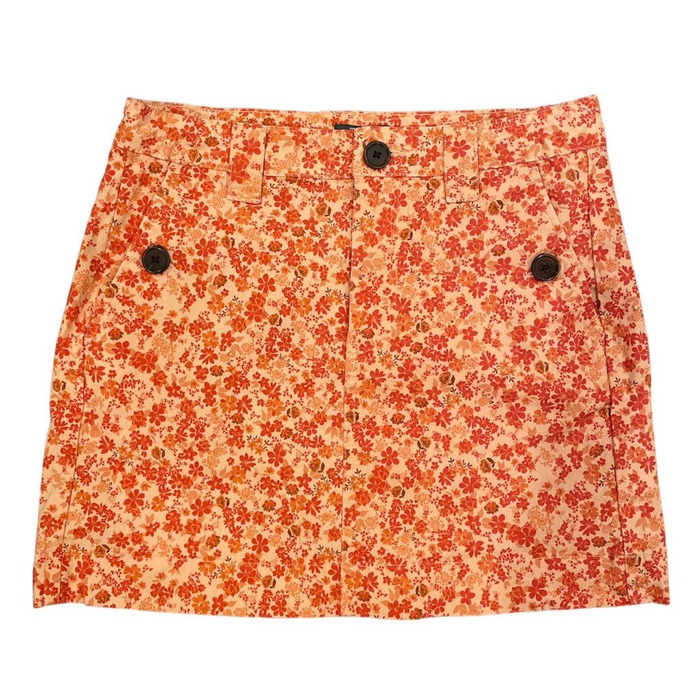 Wild Fable Orange Floral Skirt Size 0